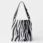 Zebra-stripe patroon crossbody tas (Voorkant)