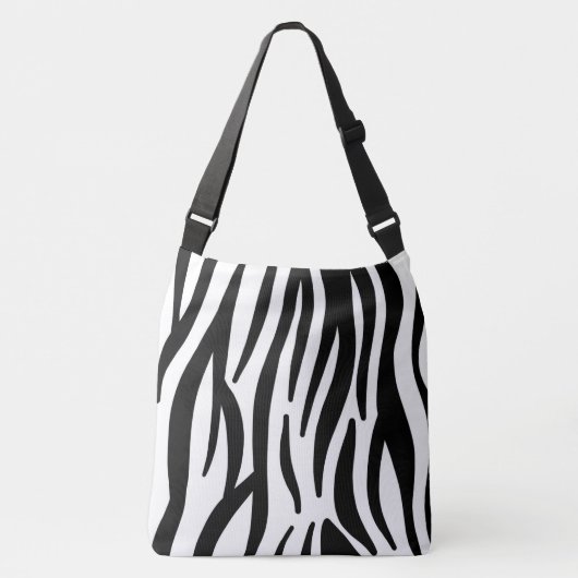 Zebra-stripe patroon crossbody tas (Voorkant)