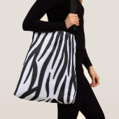 Zebra-stripe patroon crossbody tas (Dichtbij)