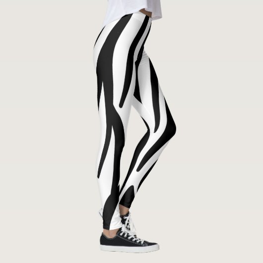 Zebra-stripe patroon leggings (Rechts)