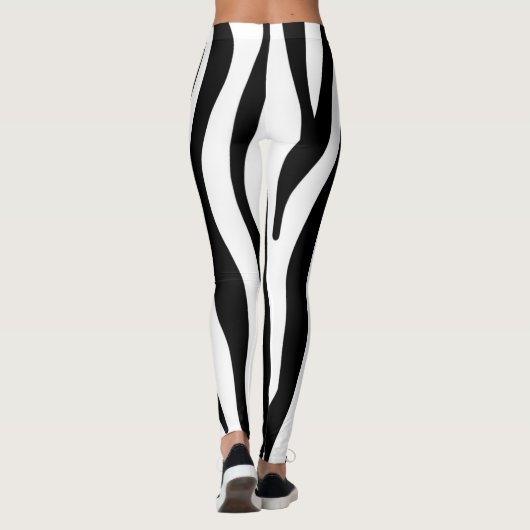 Zebra-stripe patroon leggings (Achterkant)