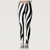 Zebra-stripe patroon leggings (Voorkant)