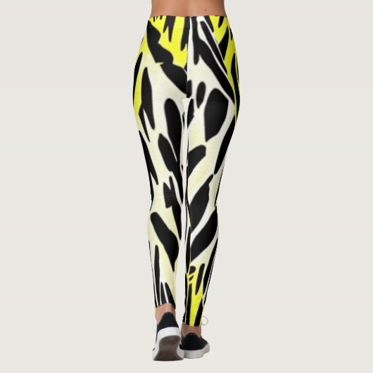 Zebra-stripe patroon leggings (Achterkant)
