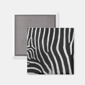 Zebra Stripe Patroon Vierkante Magneet (Voorkant / Achterkant)