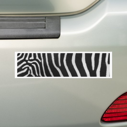 Zebra Stripe Pattern Bumpersticker (Op auto)