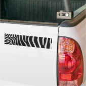 Zebra Stripe Pattern Bumpersticker (Op Truck)