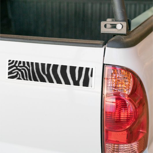 Zebra Stripe Pattern Bumpersticker (Op Truck)