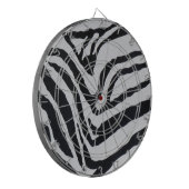 Zebra stripe pattern dartbord (Voorkant Links)