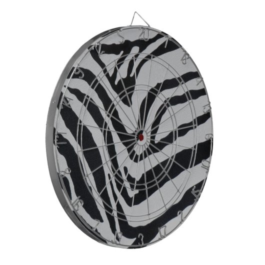 Zebra stripe pattern dartbord (Voorkant Links)