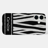 Zebra Stripe Print "Jouw naam toevoegen" Case-Mate iPhone Case (Achterkant (horizontaal))