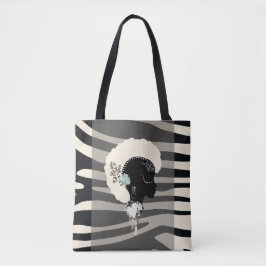 Zebra stripe safari — dierlijke afdruk na punk Tas