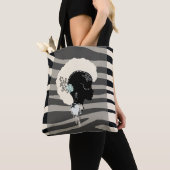 Zebra stripe safari — dierlijke afdruk na punk Tas (Dichtbij)