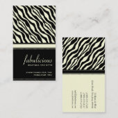 Zebra Stripe Visitekaartje (Voorkant / Achterkant)
