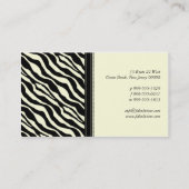 Zebra Stripe Visitekaartje (Achterkant)