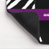 Zebra Striped Mousepad Muismat (Hoek)
