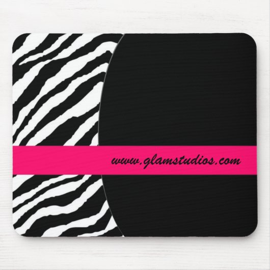 Zebra Striped Mousepad Muismat (Voorkant)