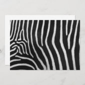 Zebra Striped Pattern Invitation Kaart (Voorkant / Achterkant)