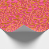 Zebra Striped Wijzigen in willekeurige kleuren Cadeaupapier (Hoek)