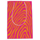 Zebra Striped Wijzigen in willekeurige kleuren Medium Cadeauzakje (Voorkant)