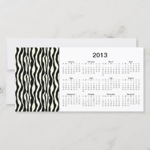 Zebra Stripes 2013 kalender-fotokaart