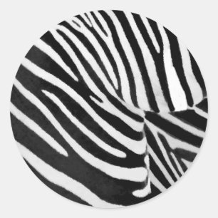 Zebra Stripes#3_ Ronde Sticker