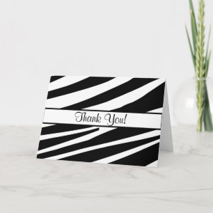 Zebra Stripes alle keren Bedankkaart