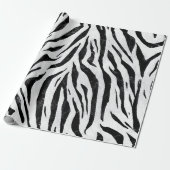 Zebra Stripes Animal Print Cadeaupapier (Uitgerold)