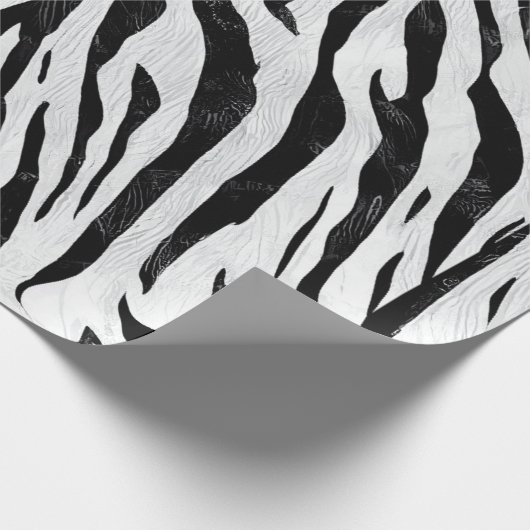 Zebra Stripes Animal Print Cadeaupapier (Hoek)