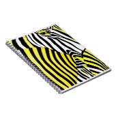 Zebra Stripes Animal Print Notitieboek (Rechterzijde)