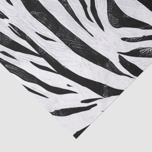 Zebra Stripes Animal Print ontkoppeling Tissuepapier (Detail)