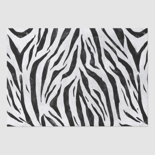 Zebra Stripes Animal Print ontkoppeling Tissuepapier (Voorkant)