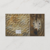 Zebra stripes art profielkaarten - aanpasbaar visitekaartje (Achterkant)