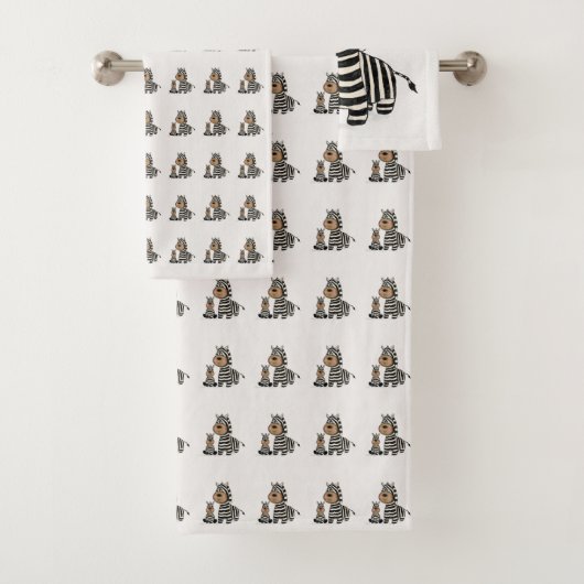 Zebra Stripes Bad Handdoek (Insitu)