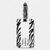 Zebra Stripes Bagagelabel (Achterkant verticaal)