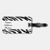 Zebra Stripes Bagagelabel (Achterkant horizontaal)