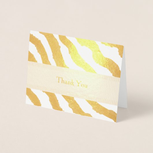 Zebra Stripes bedankt Folie Kaarten (Voorkant)