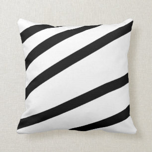 Zebra Stripes Black and White Pillow Kussen