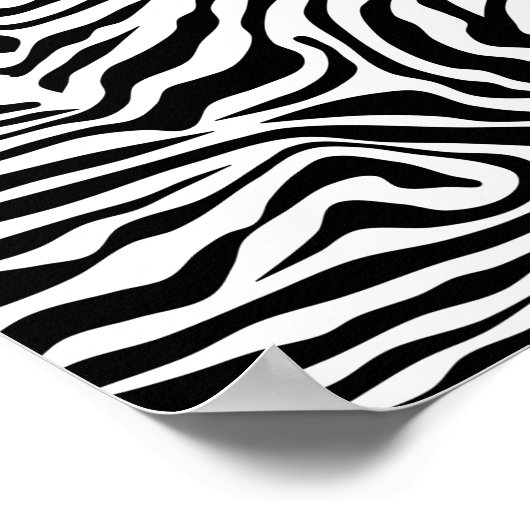 Zebra Stripes Black and White Wild Animal Print (Hoek)