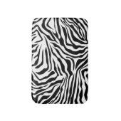 Zebra Stripes Black and White Wild Animal Print Badmat (Voorkant Verticaal)
