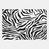 Zebra Stripes Black and White Wild Animal Print Inpakpapier Vel (Voorkant)