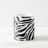 Zebra Stripes Black and White Wild Animal Print Koffiemok (Center)