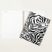 Zebra Stripes Black and White Wild Animal Print Planner (Display)