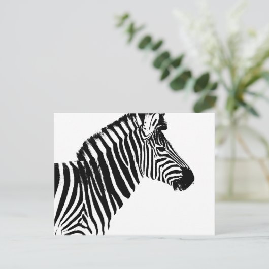 Zebra Stripes Briefkaart (Staand voorkant)