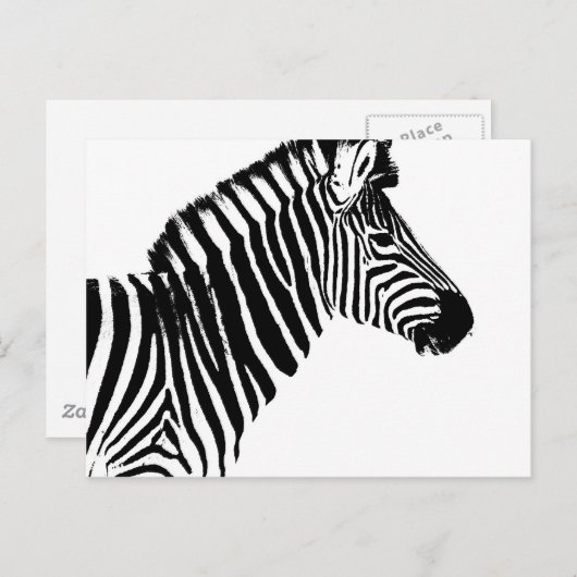 Zebra Stripes Briefkaart (Voorkant / Achterkant)