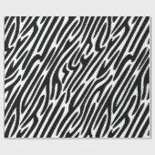 Zebra Stripes Classic Black and White Cadeaupapier (Vlak)