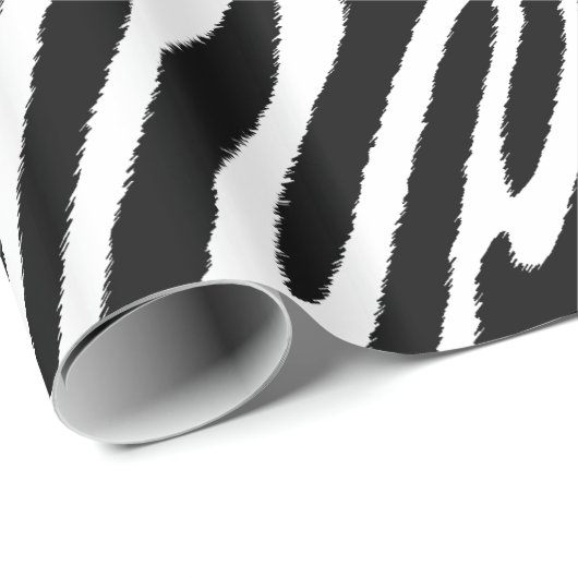 Zebra Stripes Classic Black and White Cadeaupapier (Rol Hoek)