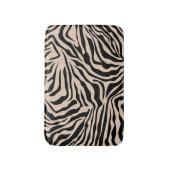 Zebra Stripes Cream beige Black Wild Animal Print Badmat (Voorkant Verticaal)