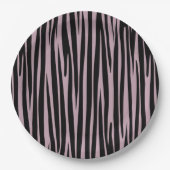 Zebra stripes Dierpatroon Lavender Shade Papieren Bordje (Voorkant)
