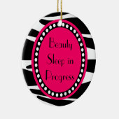 Zebra Stripes Drama Queen door Hanger Ornament (Rechts)