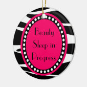 Zebra Stripes Drama Queen door Hanger Ornament (Links)